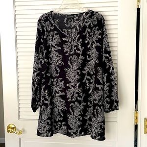 Lane Bryant Blouse - Size 30 Black & White